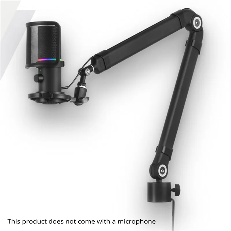 

AA60-Microphone Boom Arm,360°Rotatable Mic Stand,Microphone Holder With 3/8In 5/8In Adapters,Microphone Arm With Accessories