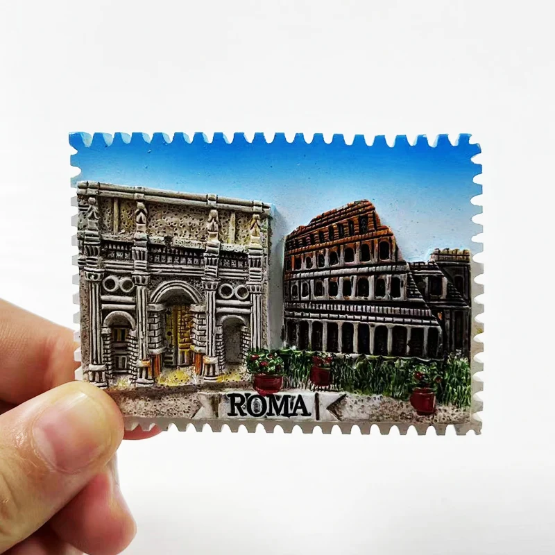 

ROMA Resin Fridge Magnet - Iconic Landmarks of Rome, Italy