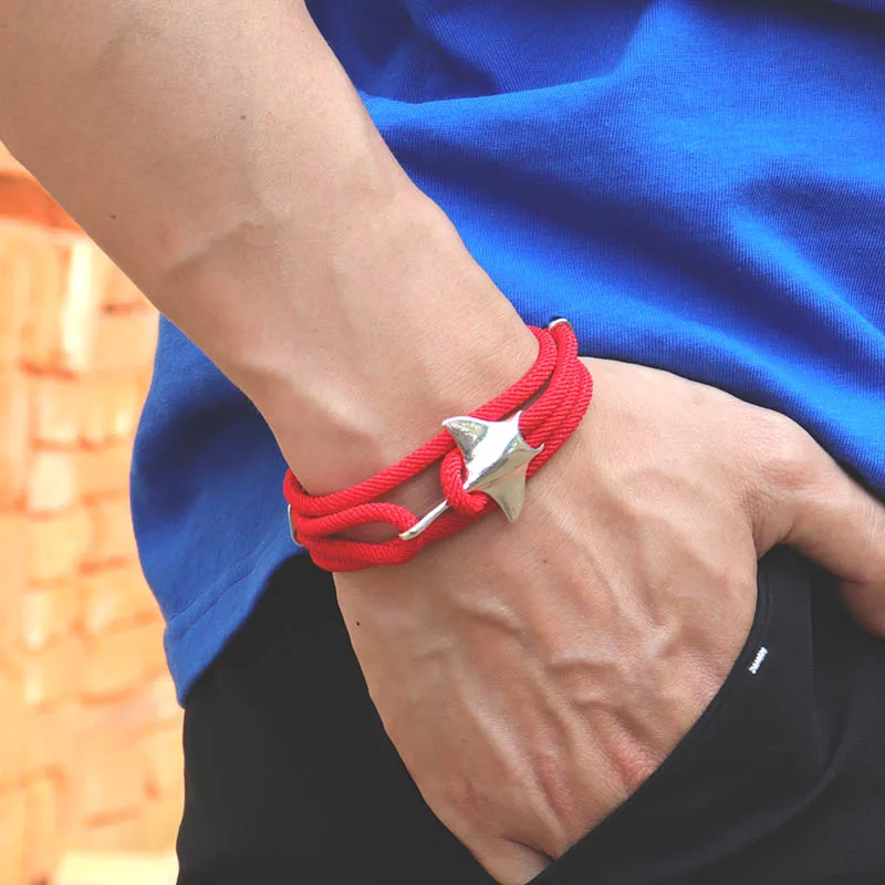 Fashion Manta Bracelet Men Women 3 Layers Adjustable Ocean Animal Rope Braslet Accessories Environmental Protection Pulseras