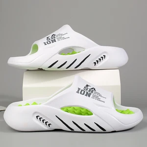 Men's Slim Massage Slippers, Interior and Outside Sandals, Casual Beach Shoes, Slippers, Summer Slides, New 8 Main Sales Men's Slippers - №7