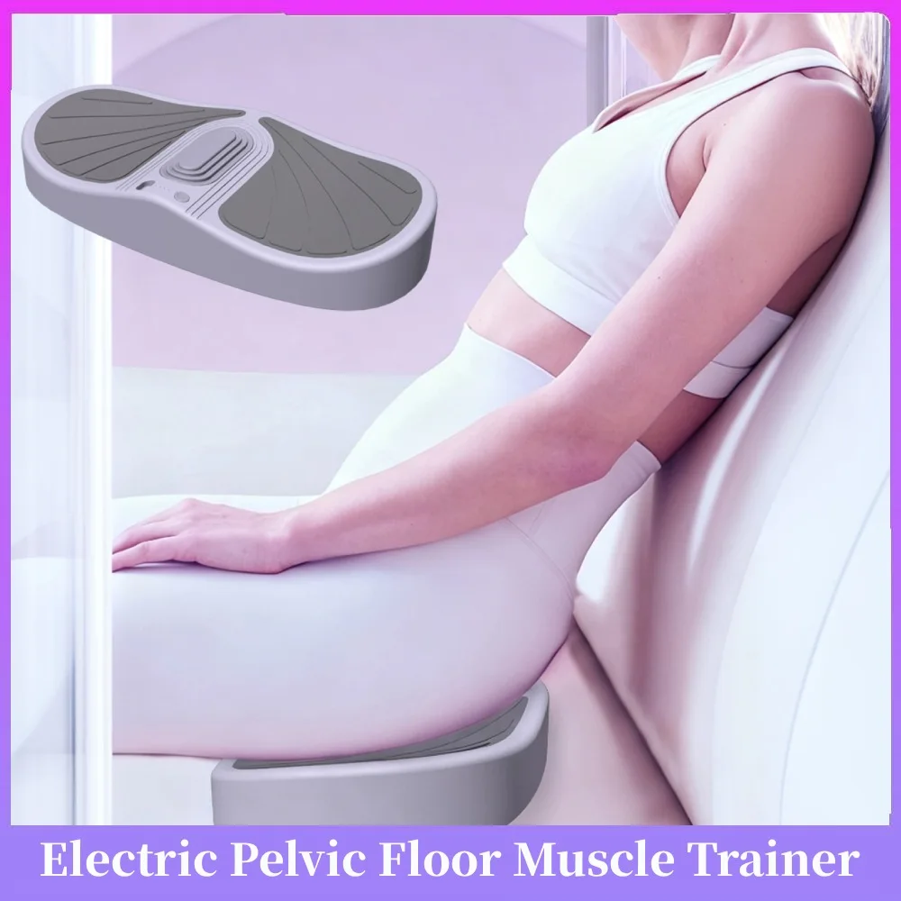 

Electric Pelvic Floor Muscle Trainer 4 Modes PC Muscle Kegel Trainer Silicone Buttocks Shaping Machine for Home Office