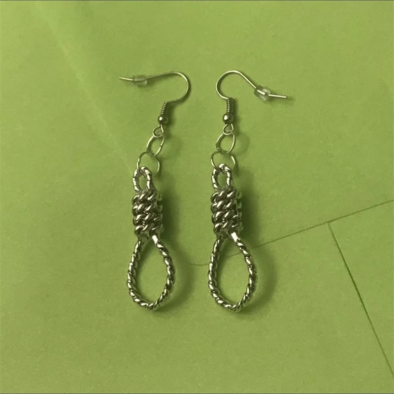 Винтажные серьги-носовые инструменты, веревочные подвески, соединительные серьги-подвески для женщин, корейские модные украшения