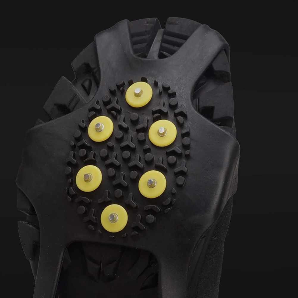 Steigeisen zum Klettern mit 10 Zähnen, rutschfeste Bergsteigerstollen, Unisex-Schuhe, Eisstollen, Wandern, Wandern, Zubehör