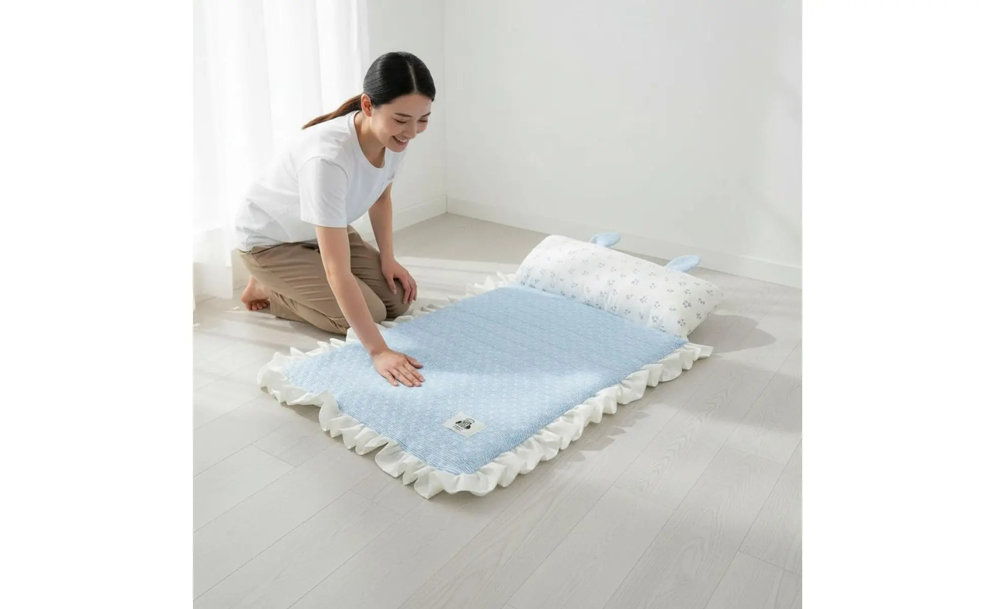 Dog Cooling Mat Cute Ear Pillow Feline Cooling Mat Summer Pet Cushion Soft Breathable for Small Dogs, Hot Weather Dog Cooling Mat Cute Ear Pillow Feline Cooling Mat Summer Pet Cushion Soft Breathable for Small Dogs, Hot Weather