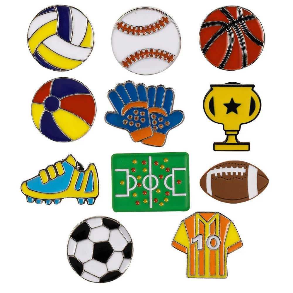 Badminton Icon - Juegos de pelota creativos, alfileres esmaltados,