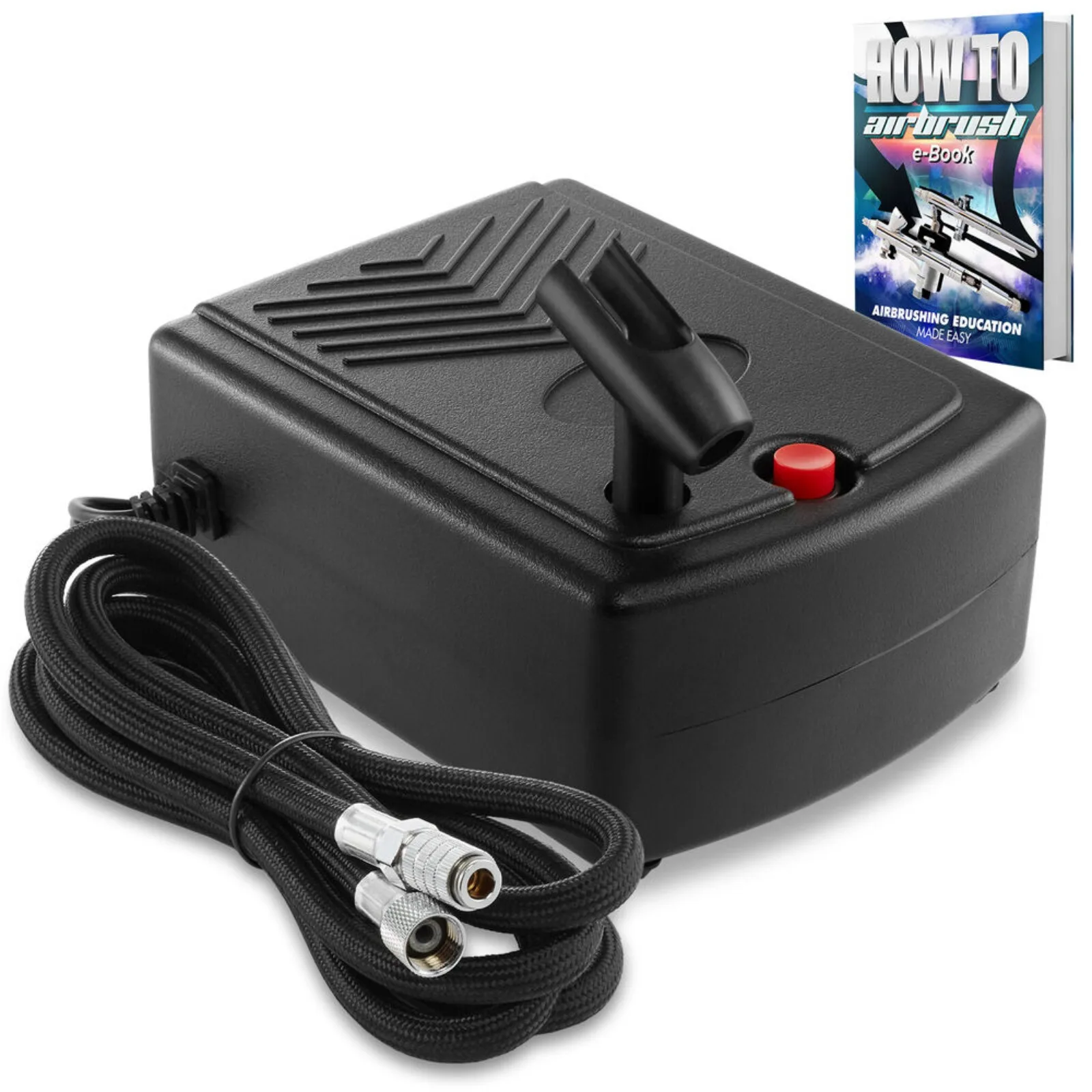 

Mini Airbrush Air Compressor w/ Holder and 6 Ft. Hose - Portable Pump United States