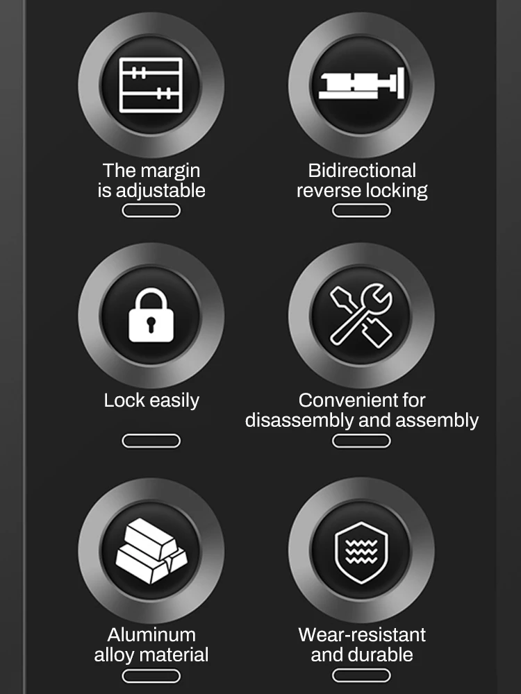 قابل للتعديل آلة قطع قاعدة دليل السكك الحديدية 240 مللي متر 360 مللي متر ABS منشار دائري دليل تحديد المواقع المشبك 2-Way عكس مشبك النجارة