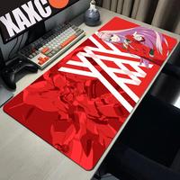Anime Zero Two Darling in the Franxx Mouse Pad Gaming XL Large New Mousepad XXL keyboard pad Carpet Soft Non-Slip PC Mouse Mats