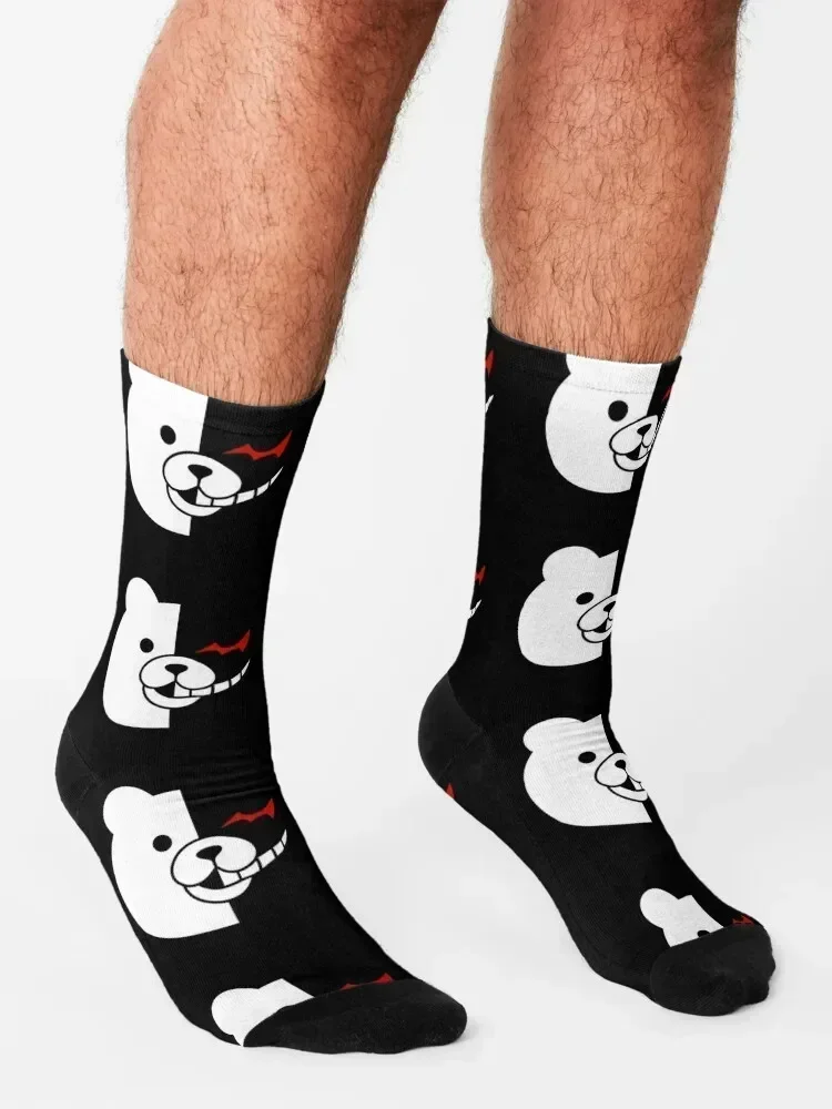Dangan Ronpa - جوارب مونوكوما مُزينة بالزهور ذات علامة تجارية عصرية للرجال جوارب نسائية فاخرة للرجال