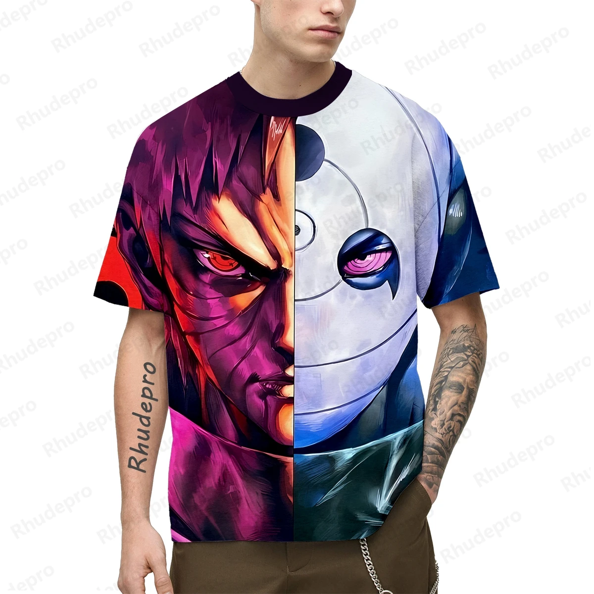 2024 Hot Japan Anime Naruto t-shirt Cosplay con stampa 3D da uomo t-shirt da strada per donna e bambino Unisex Large Top