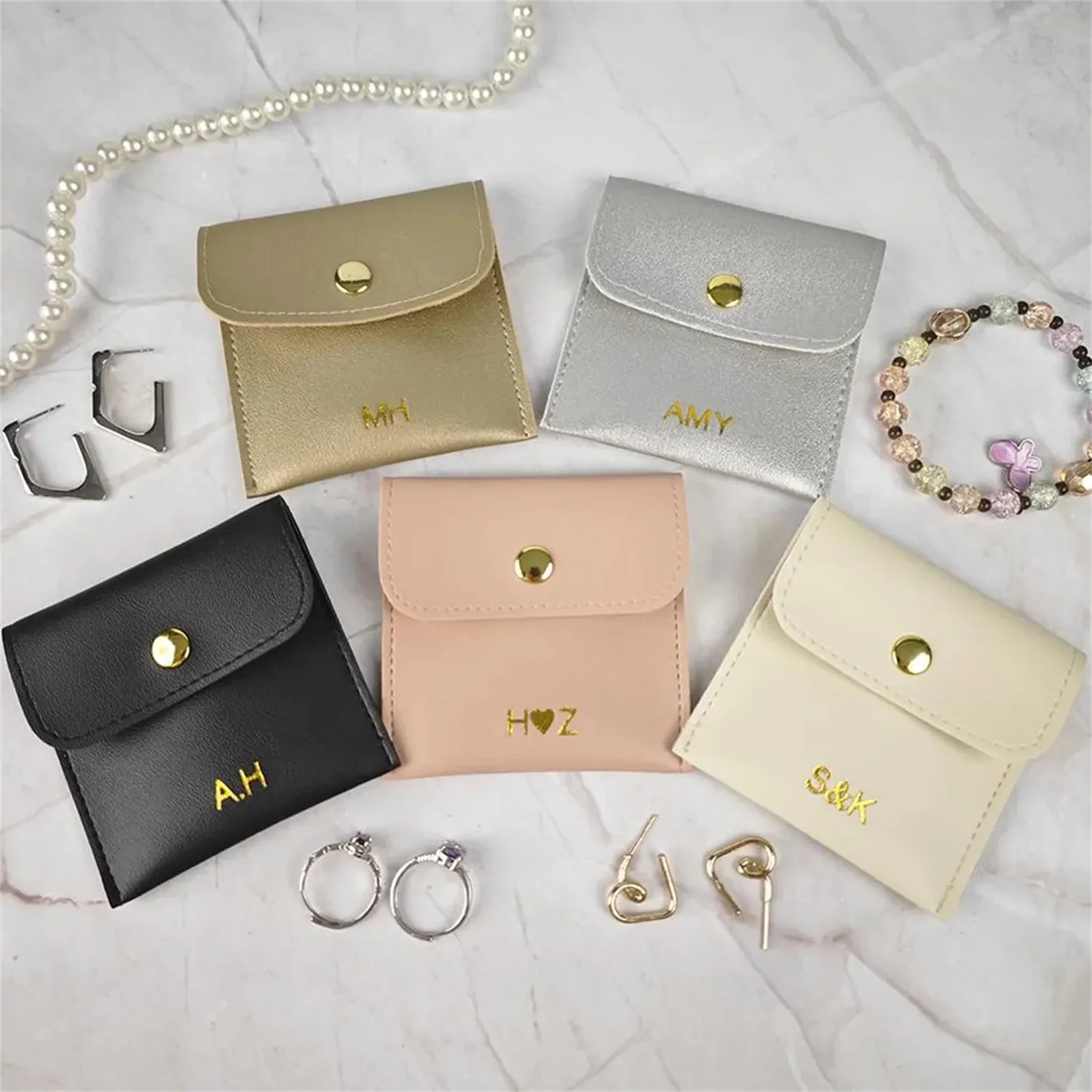 

Custom Jewelry Pouches,Personalized Name Envelope Pouch,Gold Stamping Jewelry Pocket,Jewelry Organizer,Wedding Favor Gift Bag,Gi