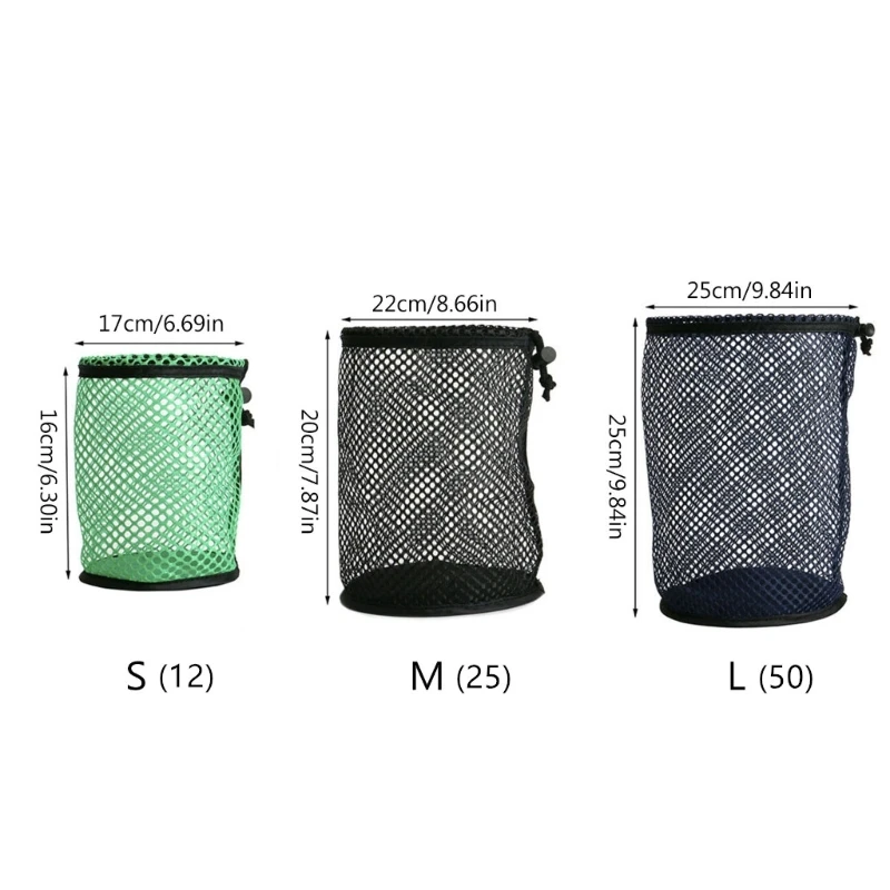 Golf Mesh Net Tasche Nylon Golf Tennis Ball Durchführung Kordel tasche Golf Taschen Golf Zubehör Indoor Outdoor Sport