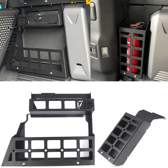 

For Land Rover Defender 110 2020 2021 2022 2023 Luggage Storage Box Organizer Molle Panel Rear Trunk Debris Rack Box