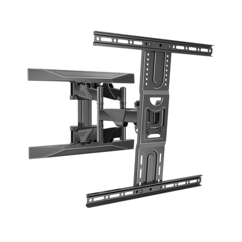 Full Motion TV Wall Mount Bracket 40-110 Inch, 6-Arm Swivel Tilt Extend TV Holder Max Load 45.5kg for Large Screen Television