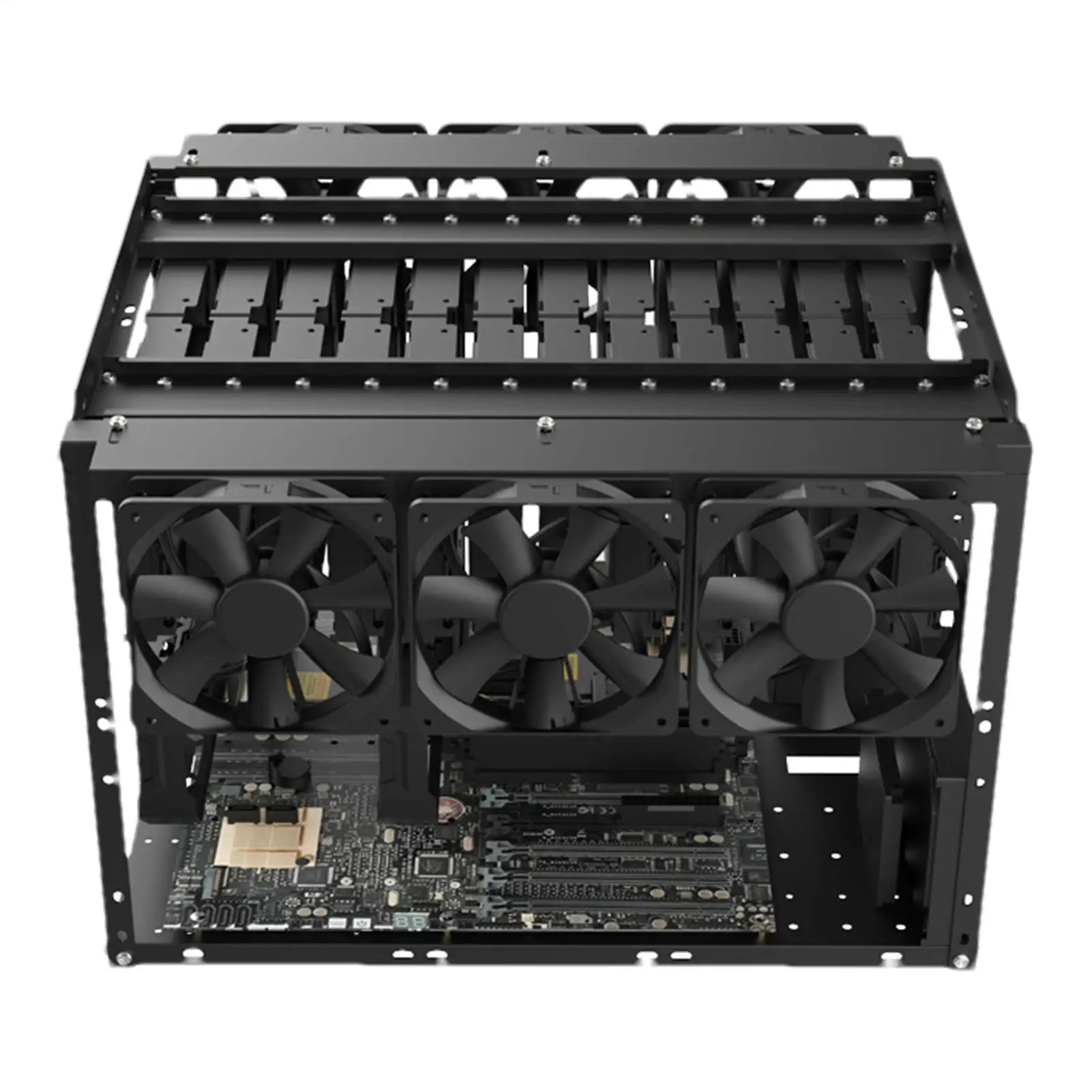 Open stackable hard drive rack supports EATX motherboard with 24 mechanical hard drive chassis PC Frame Computer Case