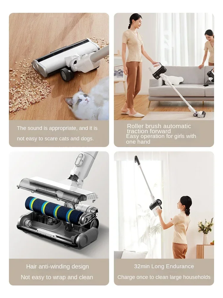 Midea Q3 Wireless Vacuum Cleaner Household Appliances Handheld Large Suction Powerful Suction Towing Machine Light and Quiet