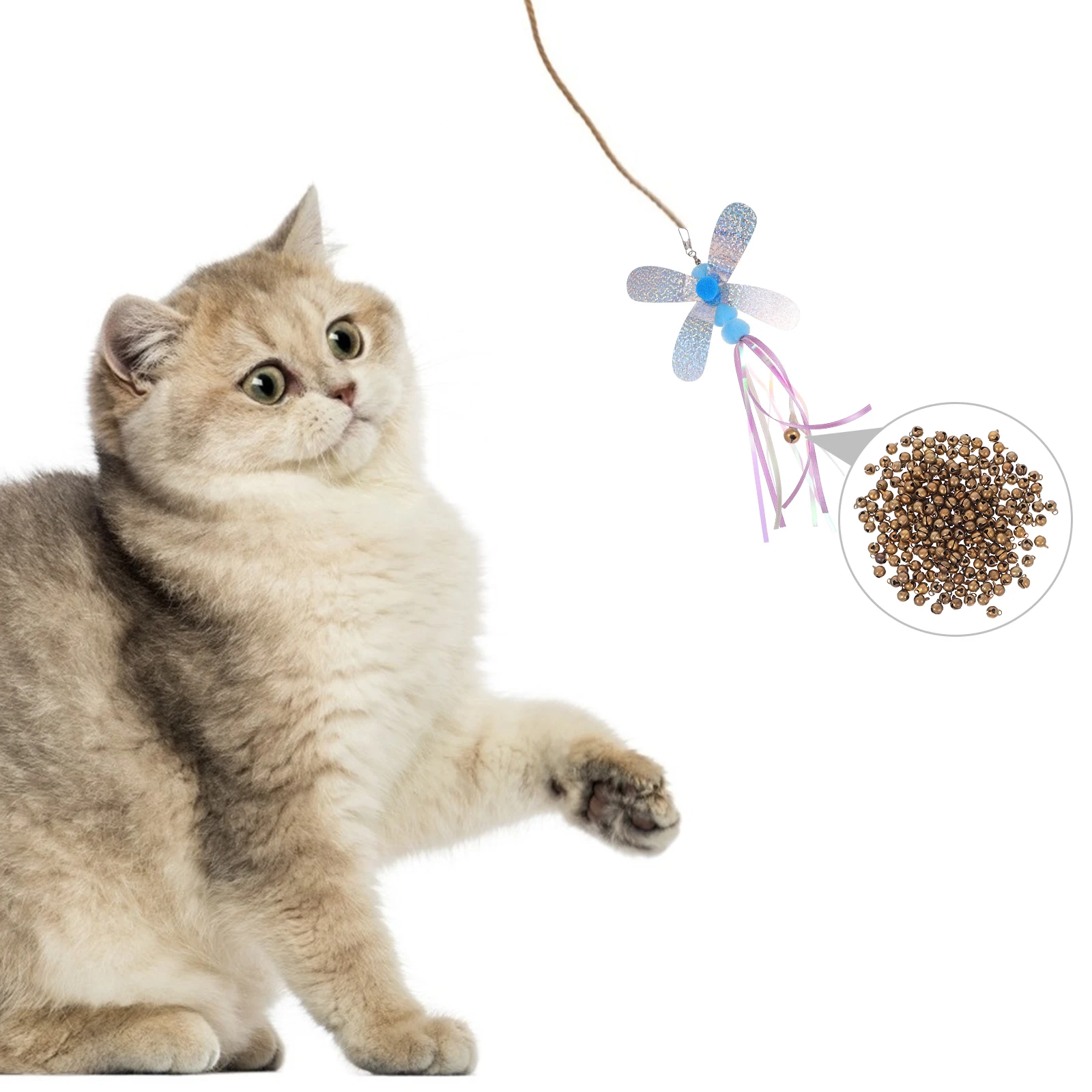 

200Pcs Vintage Bronze Mini Bells Craft DIY Jewelry Making Rustic Pendant Decor Knitting Accessories Small Copper Bell