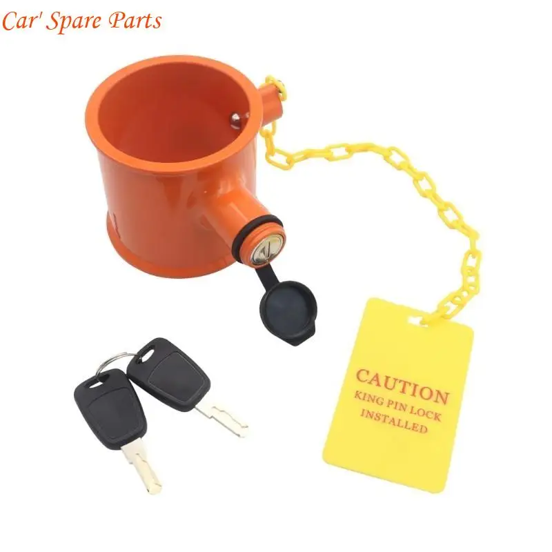 

Y4UA Upgraded Strong Lock Aluminum Trailer Security Solution Reliable Lock Metal Pin Lock Prevent Theft Visible Warning Lock