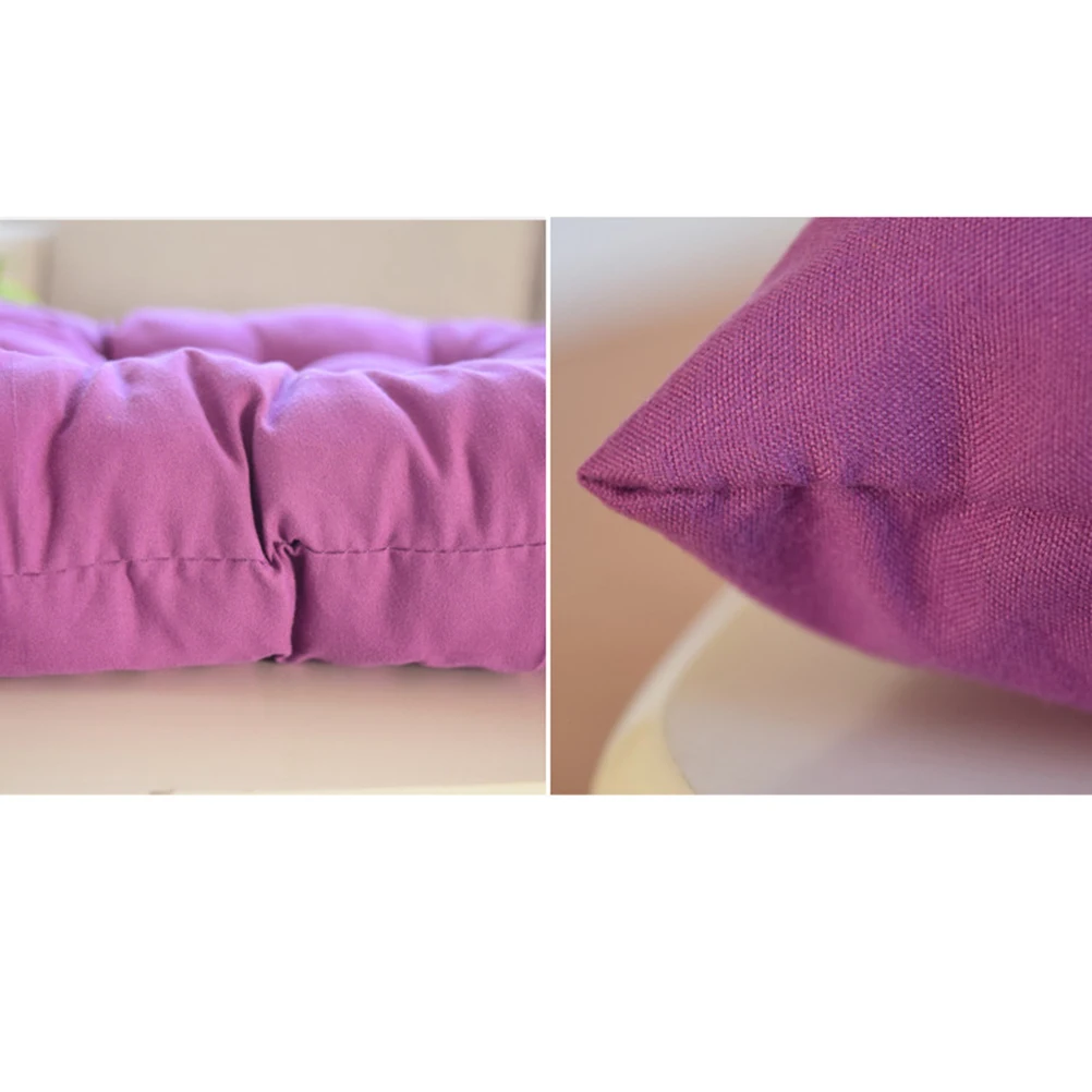 

Thickened Warm Seat Cushion Square Design Soft Comfortable for Indoor Home Office Car Sofa Use Navy Blue Seat Cushion