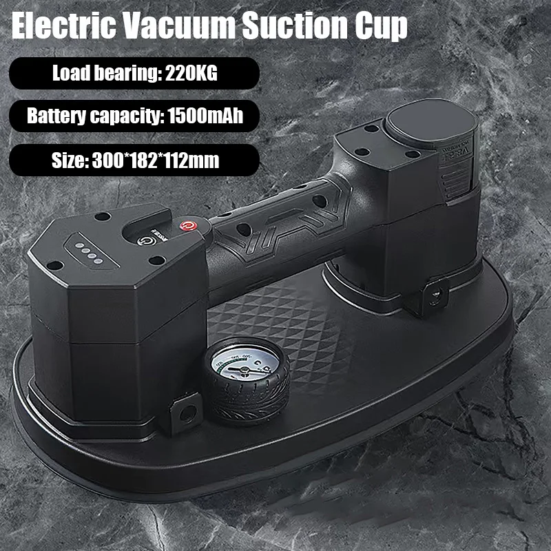 High Quality Intelligent Electric Suction Cup With 2pcs Batteries Heavy-Duty Suction Lifting Tool Suction Cup Ceramic Tile Glass