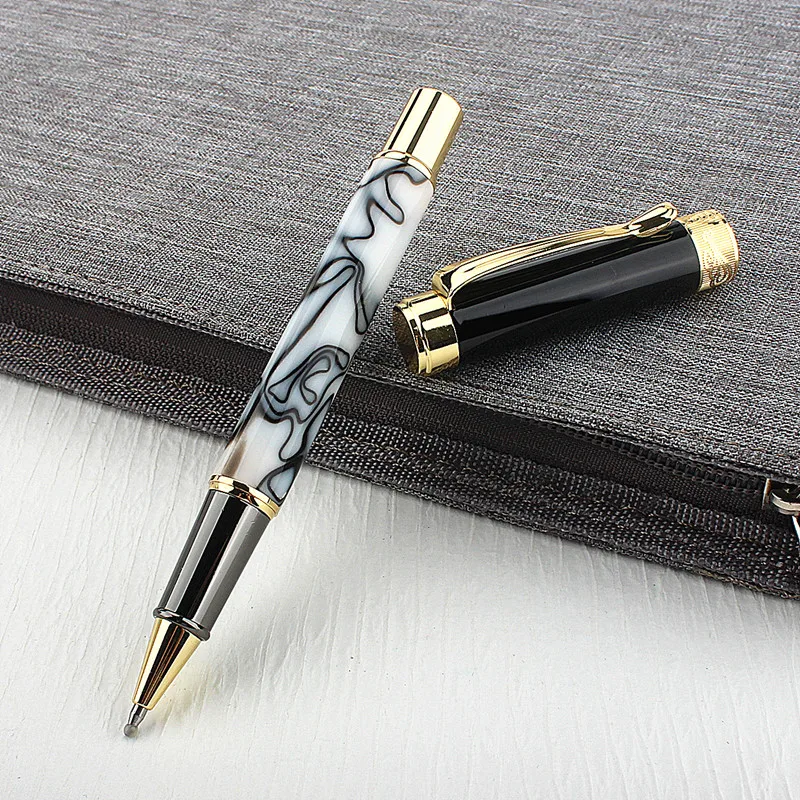 Luxury 2055 Metal Acrylic Colour Business Office 0.5mm Nib Rollerball Pen New