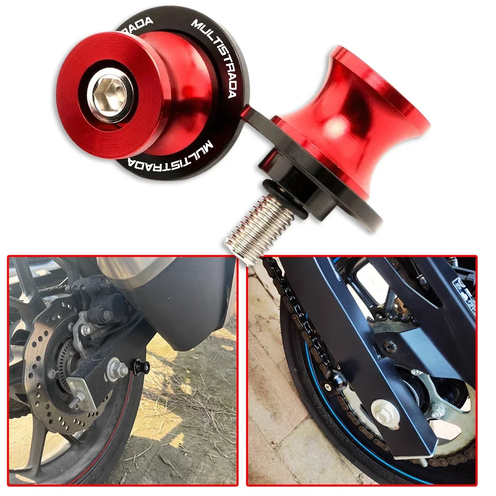 

8MM Bolts Spools Slider For Ducati Multistrada 1200 Enduro 950 950S V4S 2016-2021 Motorcycle Swingarm Spools Slider Stand Screws