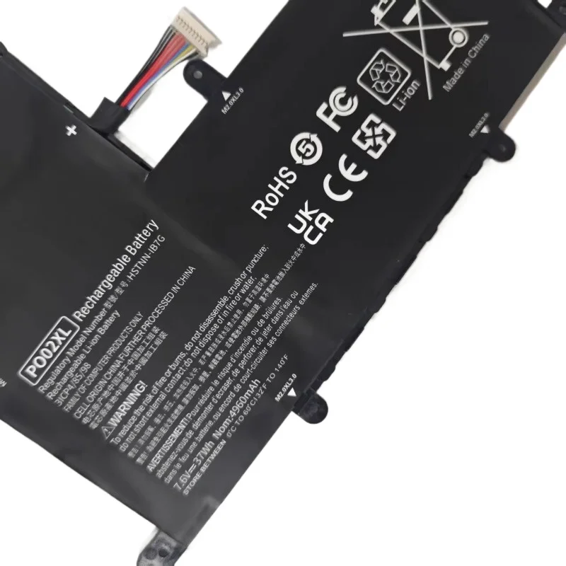 ใหม่ PO02XL 7.6V 4960mAh แบตเตอรี่แล็ปท็อปสำหรับสตรีม 11 โปร G2 11-R014WM PO02XL HSTNN-DB7G