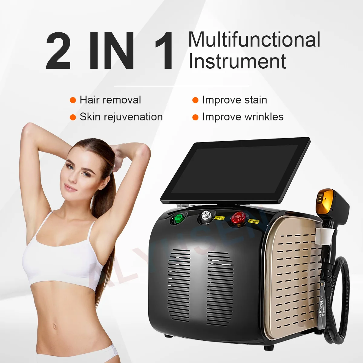 3 Wavelengths Permanent Portable 808nm Diode Laser Hair Removal Ice Alexandrite Diodo Depilacion Diode Laser Hair Removal