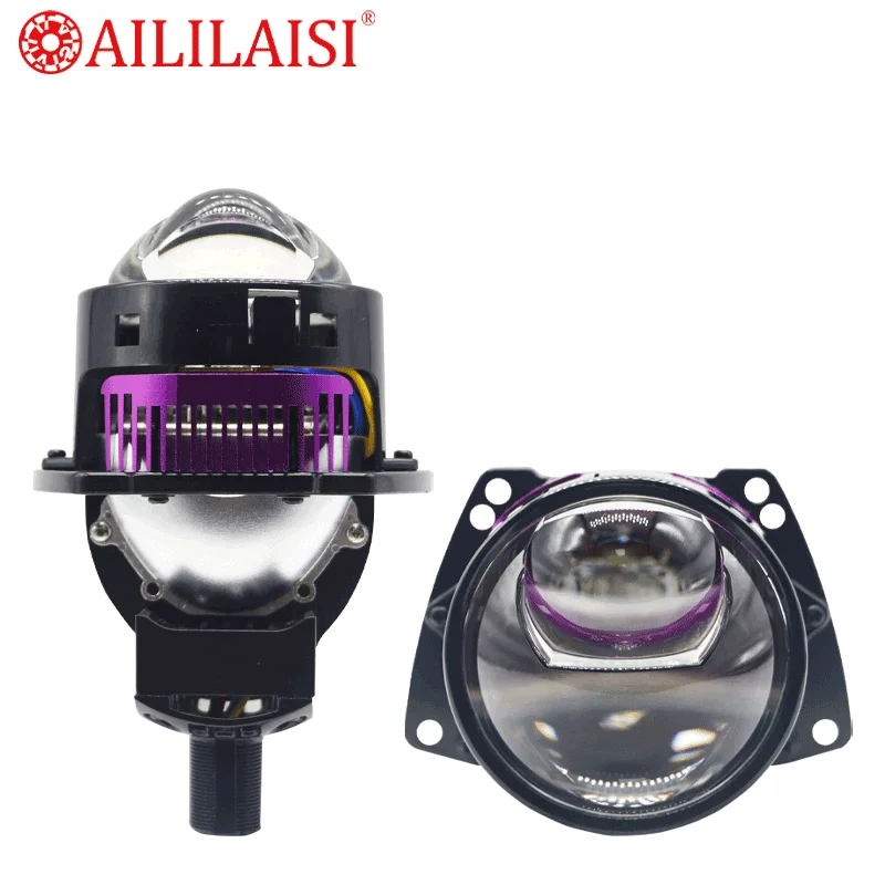 Aililaisi 3-Inch Bifocal Lens Car Headlight Bi LED Projector Laser Modification Accessories for BMW F20 X5 F15 F31 F30 H7 Bulb