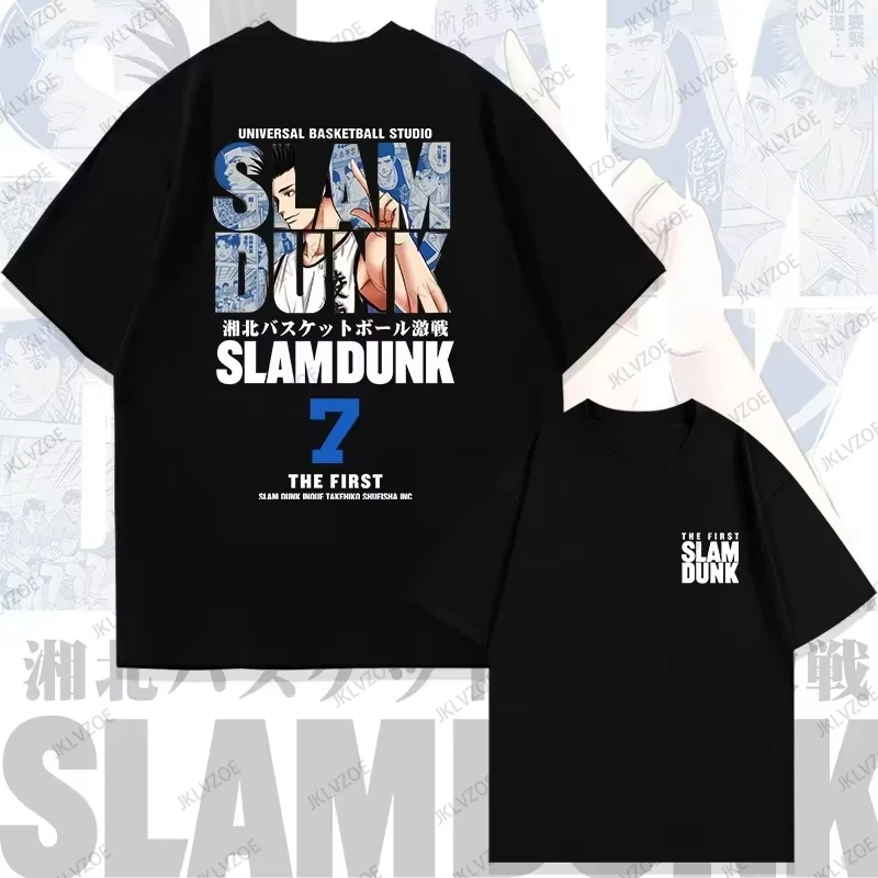 

Аниме SLAM DUNK Xiandao No 2025 г. Хлопковая женская футболка с принтом 7, летние повседневные футболки с короткими рукавами, уличные спортивные топы в стиле хип-хоп для взрослых