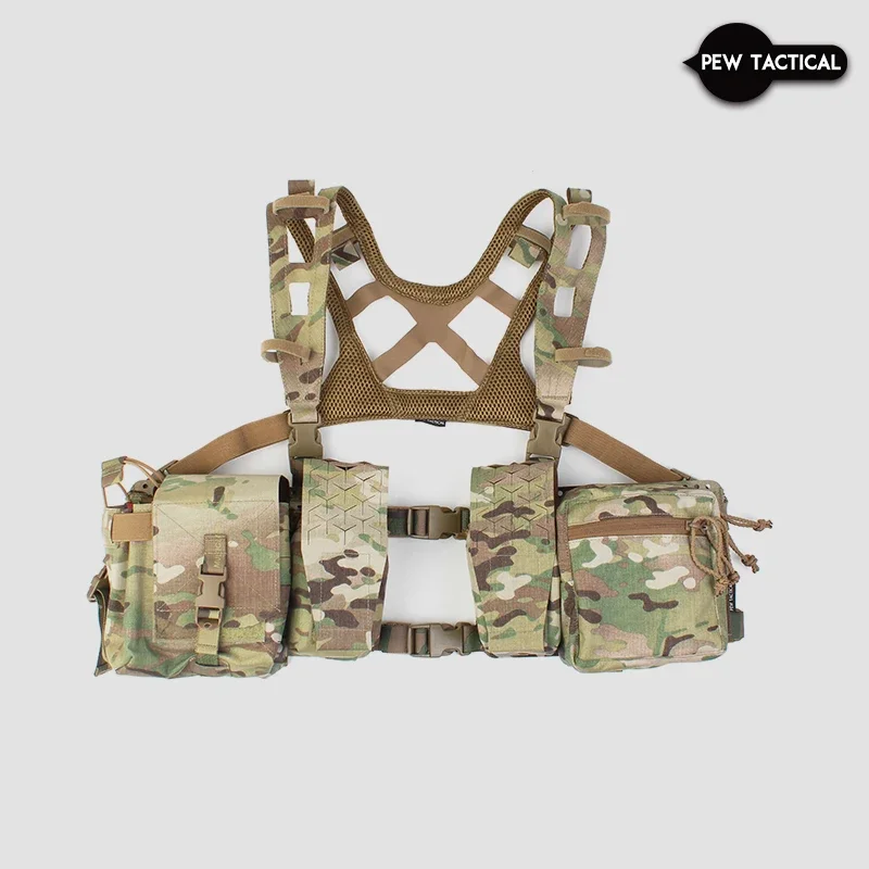 Pew Tactical SS34 Alpha – Arnés de pecho MOLLE airsoft caza - imagen 3
