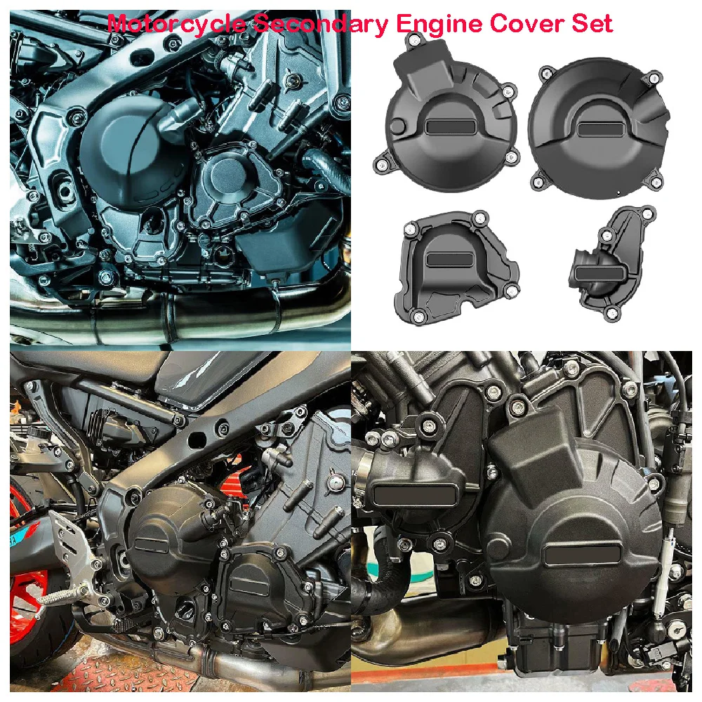 

Fits for Yamaha MT09 SP ABS MT-09 Tracer 9 GT 2021 2022 2023 2024 Motorcycle Engine Case Cover Set Secondary Protection Guards