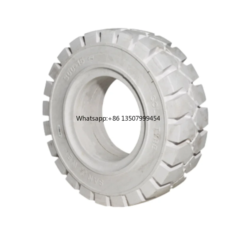 Forklift White Environmentally Friendly Tire 300-15 Wear-resistant and Comfortable High Tire