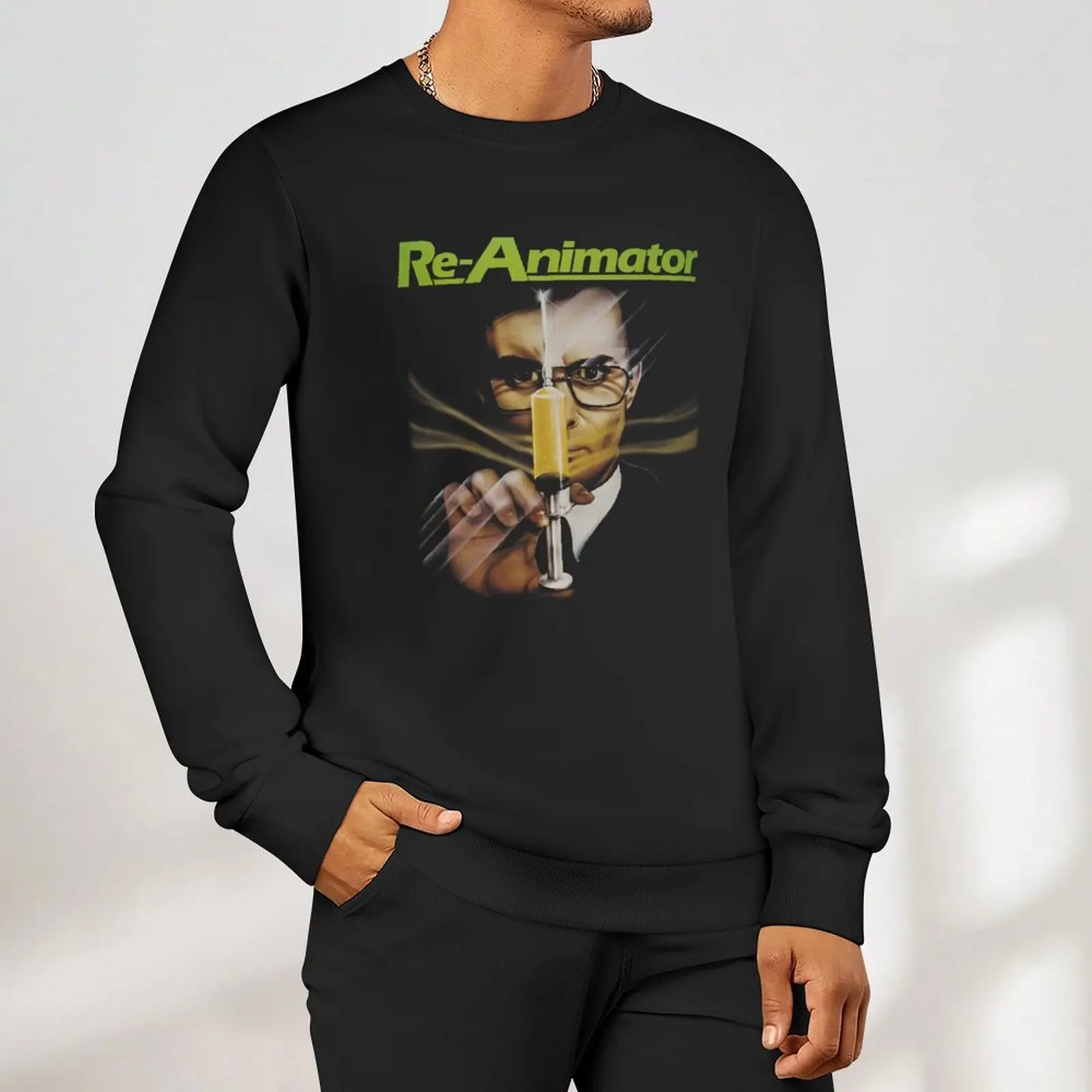 Reanimator 2 الرعب السترة الملابس الكورية الملابس للرجال الخريف منتجات جديدة الجرافيك تي شيرت الرجال بلوزات الرجال