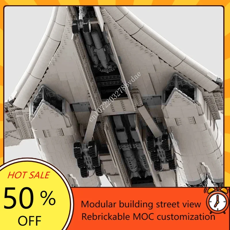 9500PCS WW II Angkatan Udara Soviet Rusia TU-160 White Swan Strategic Bomber MOC Puzzle Kustom Pesawat Supersonik Mainan Ulang Tahun