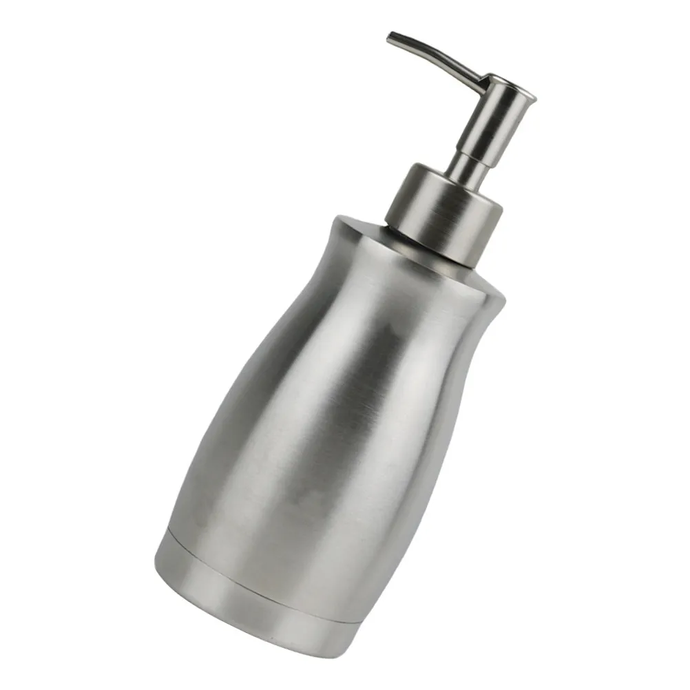 

Stainless Steel Pump Bottle Large Capacity Bathroom Lotion Shampoo Dispenser Refillable Hand Soap Shower Gel Pump Bottle