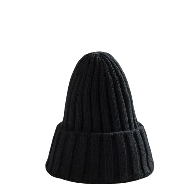 Winter Knitted Hat For Women Acrylic Beanie Unisex Elastic Warm Hip Hop Cap Soft Baggy Bonnet шапка женская Wholesale