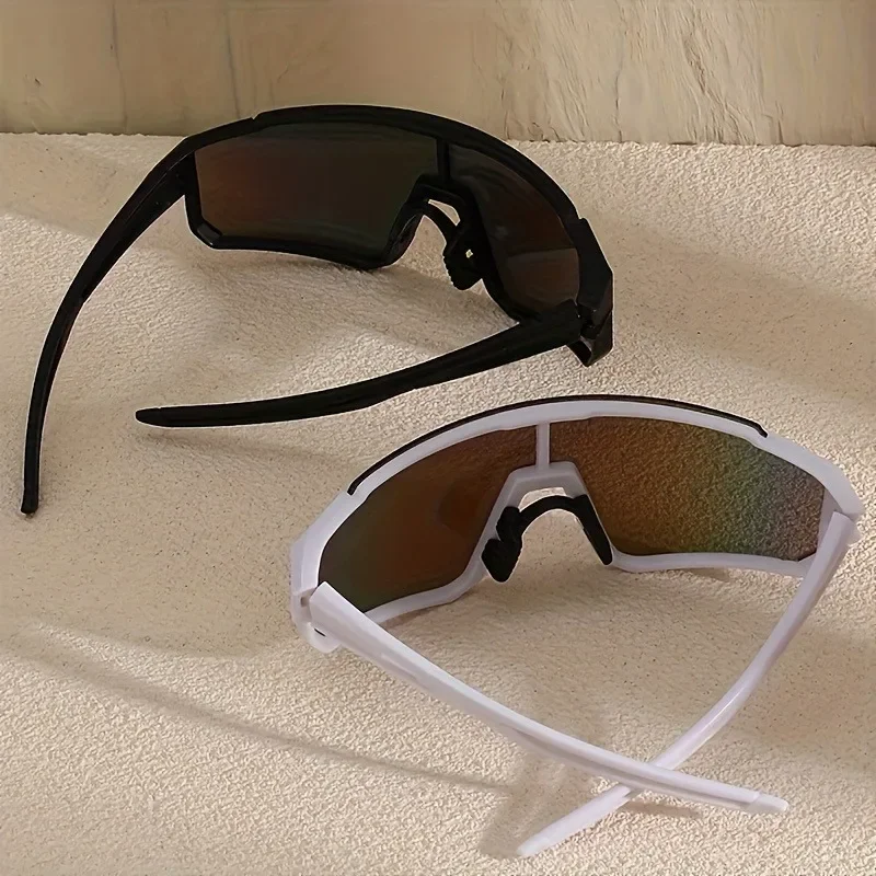 قطعتان من النظارات ذات الإطار الهندسي للجنسين بأذرع سوداء عصرية هدية مثالية لنظارات الموضة اليومية