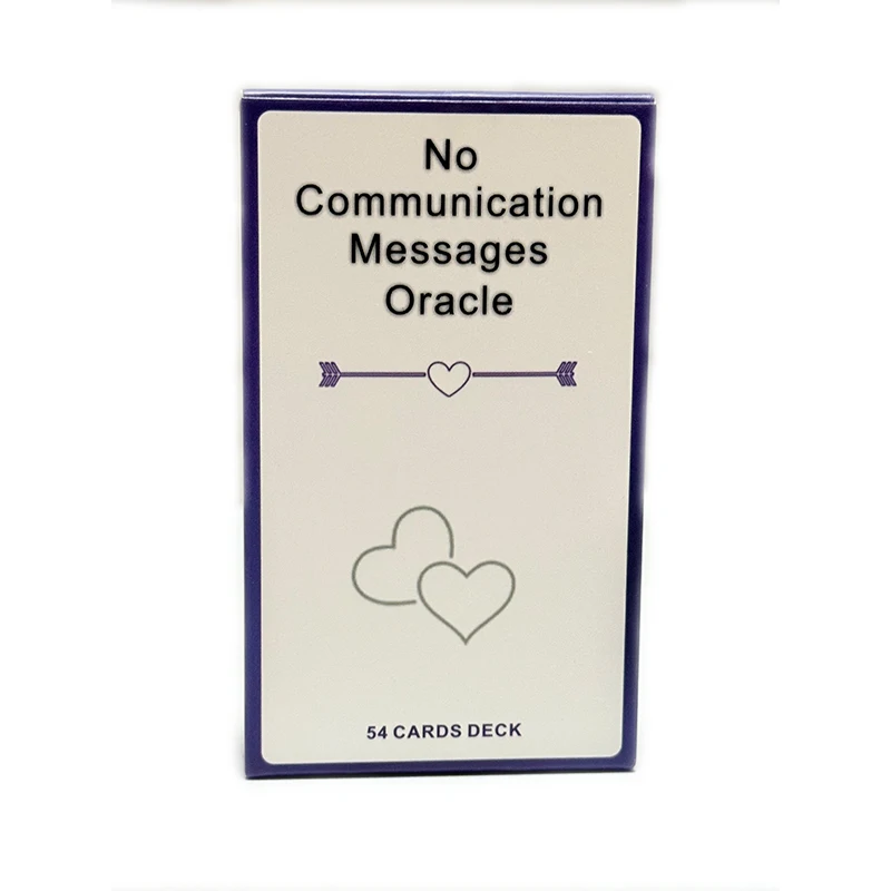 

54 sheet No Communication Massages Oracle Cards English Version Love Messages Deck Board Games Cards
