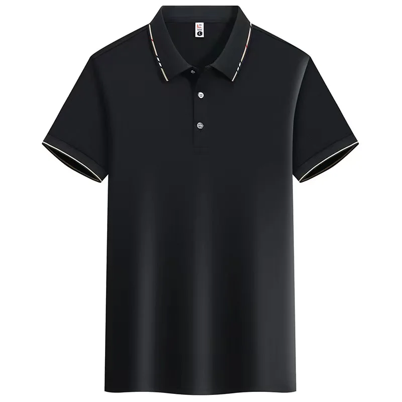 New Fashion Casual Spring/Summer Men's High Quality Polo Shirt Slim Fit Short Sleeve Polo Collar Men's Top