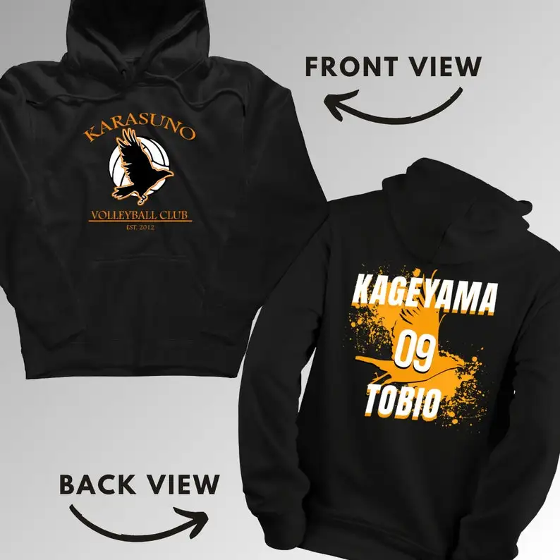 Tobio Kageyama Haikyuu Hoodie Ultimate Anime Fan Gear Anime  Trendy Manga Clothing Haikyuu Merchandise Unisex Casual Wear