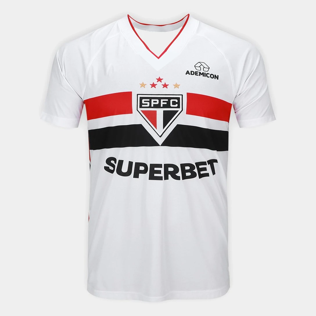 São Paulo Heimtrikot Nummer 26_27 Fan-Version 3D-Druck Sport-T-Shirt mit Kragen Bequem Atmungsaktiv Familien-Partnerlook – Detail 8