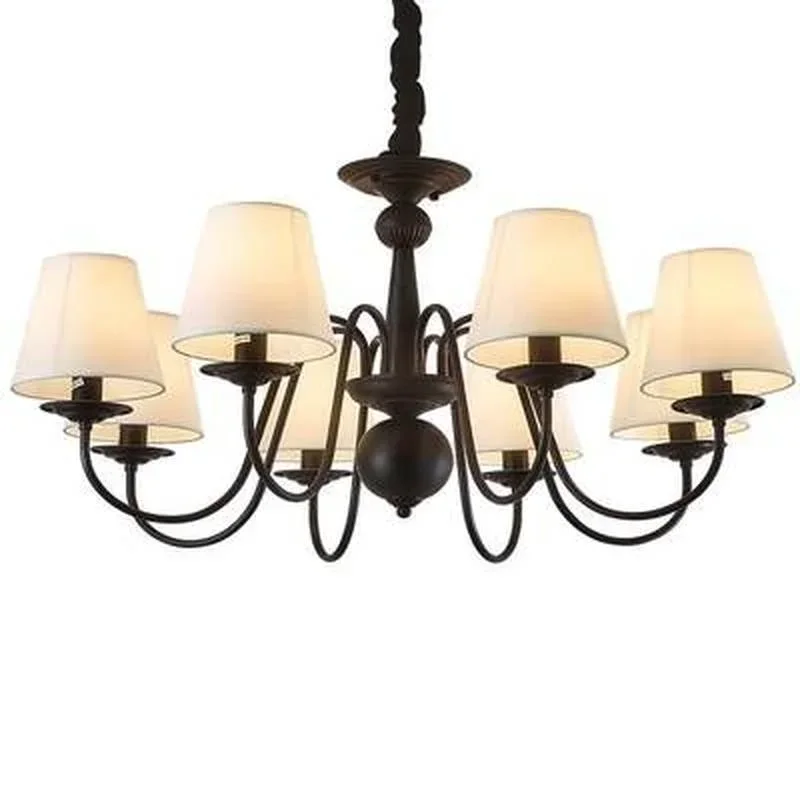 

Vintage American Wedding Chandeliers Iron Kitchen Bar Cafe lighting White black blue led Candle holders Chandelier chand