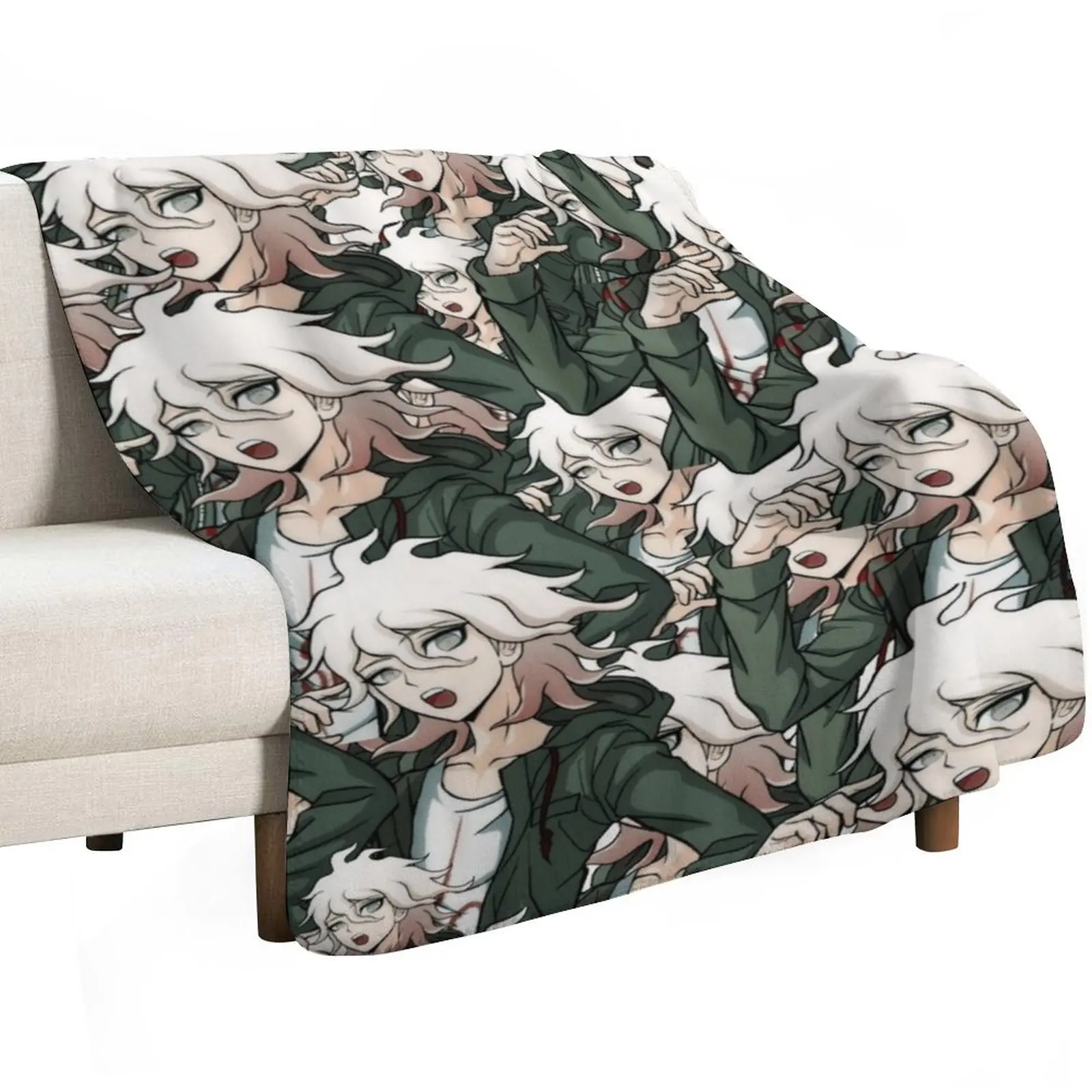 *nagito komaeda voice* hope Throw Blanket Kid'S Thermals For Travel Comforter Designers Vintage Single Blankets