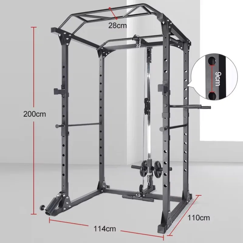 

Custom Multifunctional Squat Rack Heavy-Duty Gym Strength Training Power Rack