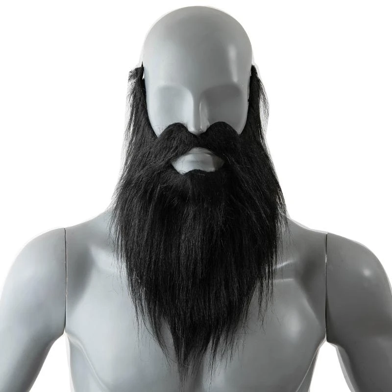 39BB Halloween Party gefälschter Bart, lustiger falscher Schnurrbart Bart für Cosplay -Vorräte, Kostümparty realistische falsche