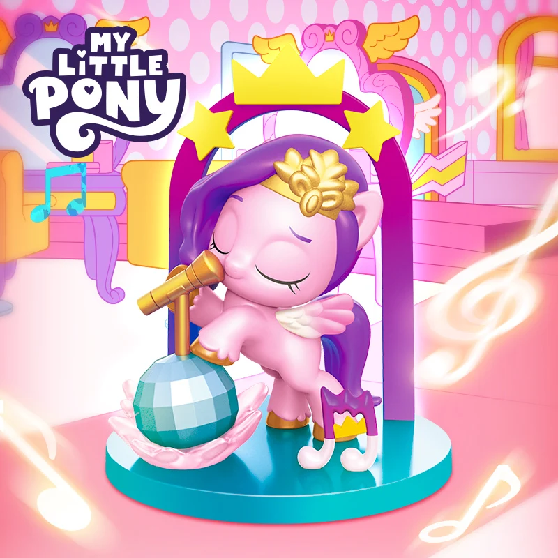 Miniso マイリトルポニーブラインドボックスメイクユアマークシリーズアクションフィギュアおもちゃ漫画ホームルームの装飾装飾品誕生日プレゼント