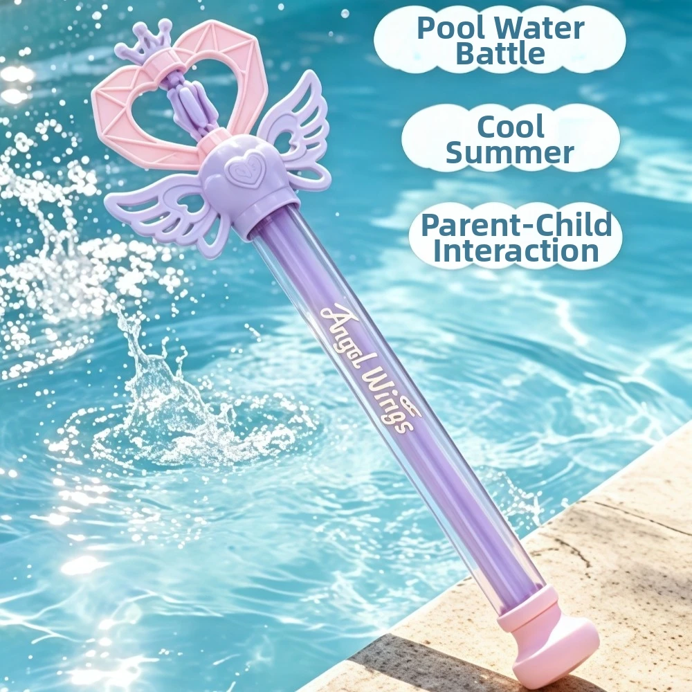 Fun Magic Wand Design Water-spraying Plastic Rotating Splash Water Battle Easy Trigger Spray Water For Kid Adults