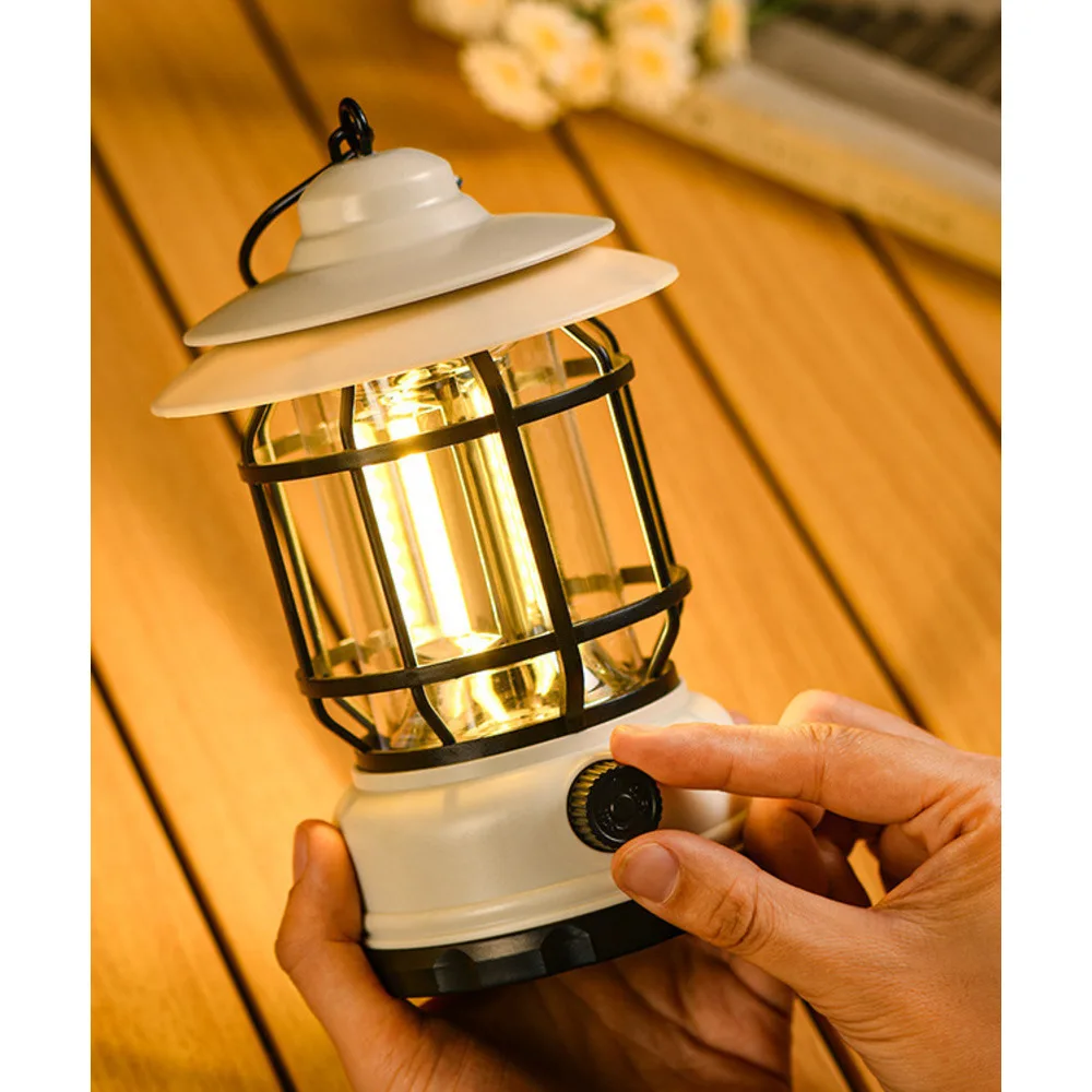 Luz portátil para caballos de larga duración para acampar en el hogar al aire libre, luz de tienda de campaña con carga multifuncional_voghion.com