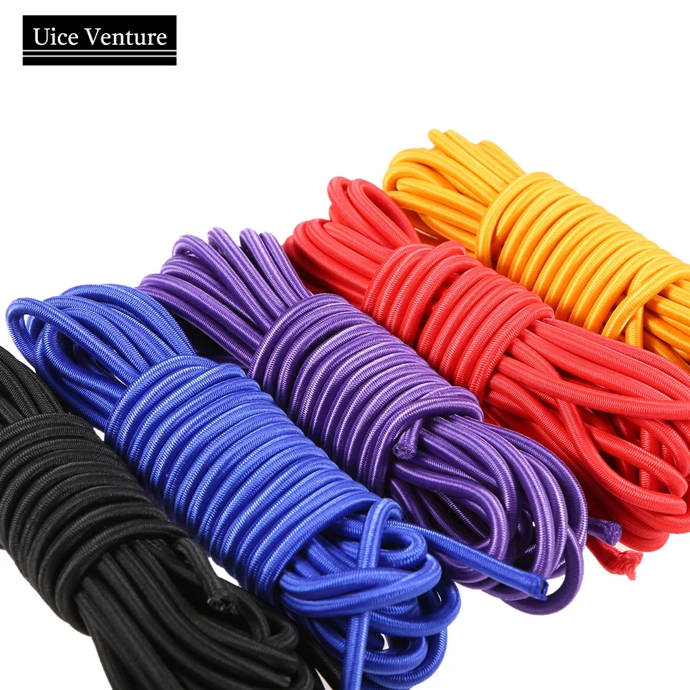 5M 5mm SUP Kayak Boat Elastic Bungee Cord Kayak Binding Rope For Rope Fishing Rowing Boats Kayak Accessories